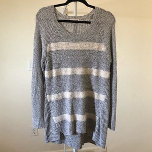 Zenana Outfitters Striped Knit Sweater